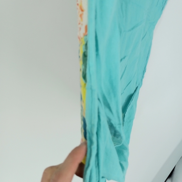 Aqua Turquoise Quilted Colorful Boho Unique Padded Srandard Backslip Pillowcase - Picture 6 of 7